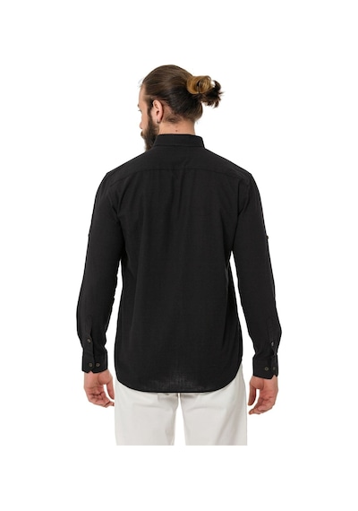 Cipo & Baxx Ch199 Men's Summer Linen Regular Fit Shirt Çok Renkli