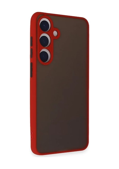 Galaxy S24 Kılıf Montreal Silikon Kapak - Kırmızı