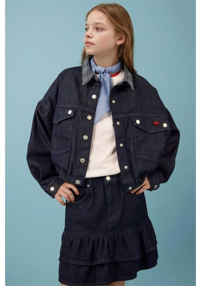 Defacto Denim Ceket Kız Çocuk H2269a826spnm28 Mavi-nm28