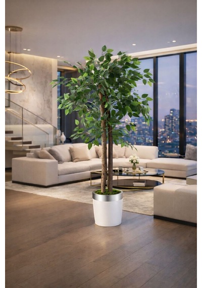 Benjamin 150 Cm Lux Metal Saksı Dahildir Yeşil