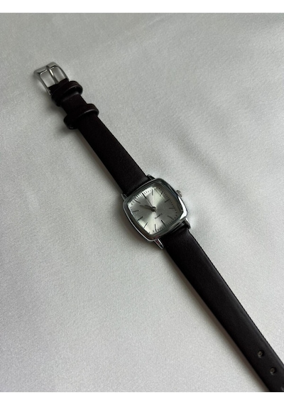 Aura Minimal Vintage Kol Saati Gümüş