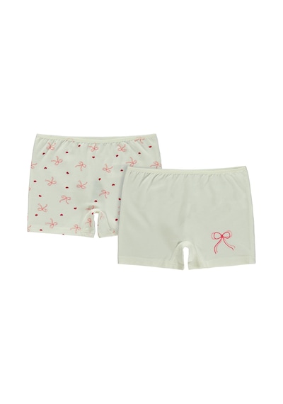Civil Girls Kurdele 2-12 Yaş Kız Çocuk 2'li Boxer - Standart Çok Renkli