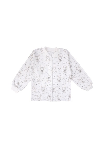 Bebegen Kız Çocuk Ekru Tavşan Desenli Çıtçıtlı Pijama Takımı Çok Renkli