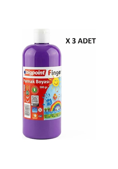 Bigpoint Parmak Boyası 500 Gram Mor X 3 Adet Diğer