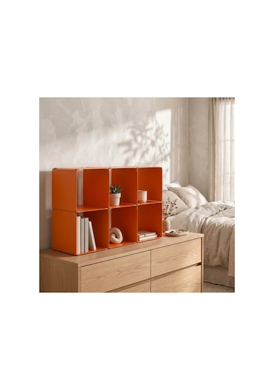 Node 6'lı Modüler Metal Açık Raf Ünitesi Konsol Ve Masaüstü Kitaplık 50x33 Cm Turuncu - 944245501 Turuncu Node 6'lı Modüler Metal Açık Raf Ünitesi Konsol Ve Masaüstü Kitaplık 50x33 Cm Turuncu - 944245501 Turuncu