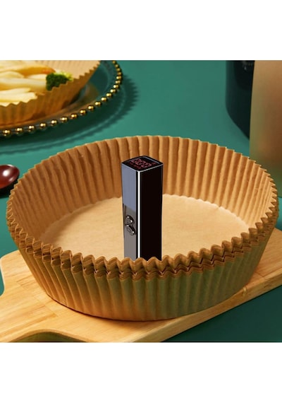 Airfryer Pişirme Kağıdı 50 Adet Hava Fritözü Yuvarlak Model Pişirme Kağıdı Airfryer Yağsız Fritöz