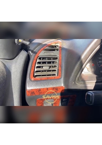 Peugeot 306 Gül desenli Maun Full Set,Torpido Maun Kaplama, Konsol Kaplama (Gül desenli Maun)