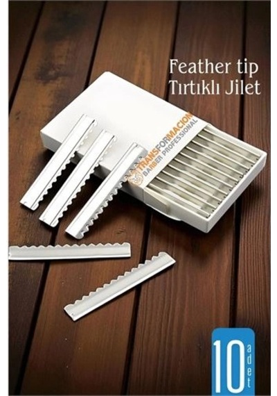 Feather Tip Tırtıklı Ustura Jileti 10 Adet 722119