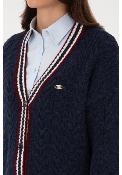 U.S. Polo Assn. U.s. Polo Assn. Kadın Lacivert Hırka Triko 50314775-vr033
