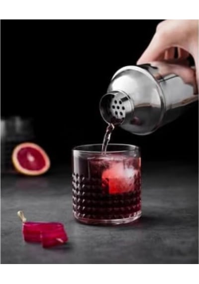 Paslanmaz Çelik Kokteyl Shaker Seti, 5 Parça Bartender Seti 500 Cl