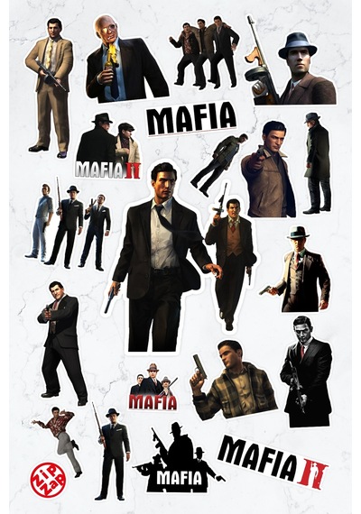 Mafia Video Oyun Sticker Paketi 20 Adet Çok Renkli