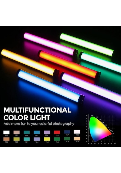 Photoolex B320s Rgb Manyetik Led Tube Light - B320s