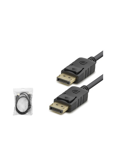 Büro Ev Ofis Cihazları İçin 180cm Siyah 8k 60hz Displayport Kablo