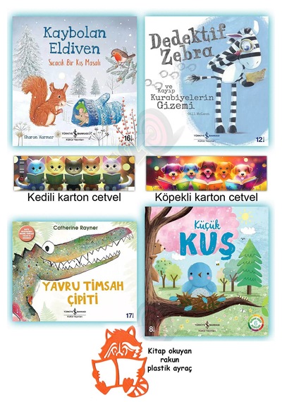 Kaybolan Eldiven Dedektif Zebra Yavru Timsah Çipiti Küçük Kuş 3-6 Yaş