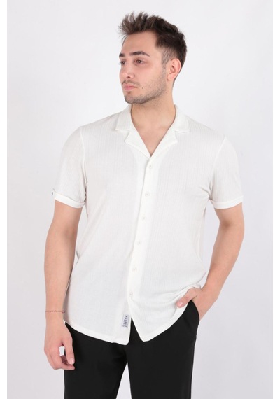 Cazador 2041 Kısa Kol Gömlek Beyaz