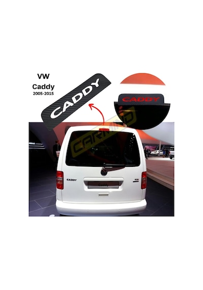 Vw Caddy Karbon Arka Fren Stop Lambası Sticker 2005-2015