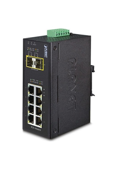 Planet Pl-ıgs-1020tf 8 Port Gigabit 2 Port Sfp Endüstriyel Yönetilebilir Switch