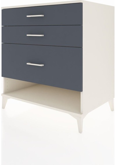 Kronos Şifonyer 3 Çekmeceli 88x59x96 Aytaşı-antrasit Aytaşı