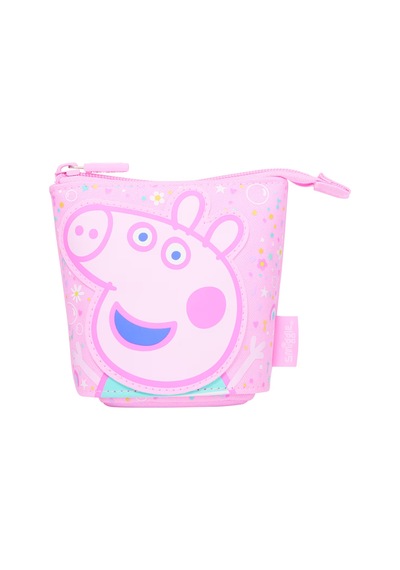 Peppa Pıg İç İçe Geçmeli Katlanır Kalem Kutusu Pembe