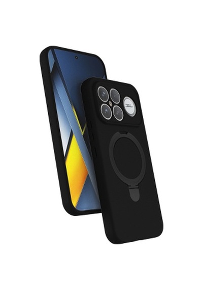 Xiaomi Poco F8 Ultra Kılıf M-safe Şarj Özellikli Standlı Zore Samara Kapak Xiaomi Poco F8 Ultra Zore - Siyah