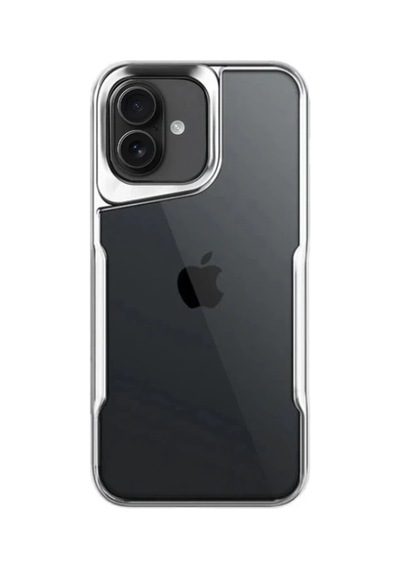 Apple iPhone Uyumlu  16 Plus Uyumlu Kılıf Boyi Silikon Kapak - Gümüş