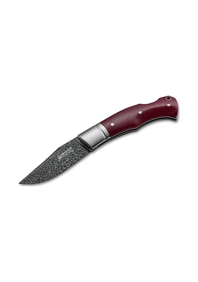 Böker Manufaktur Boxer Damast Kamp Çakı Bordo