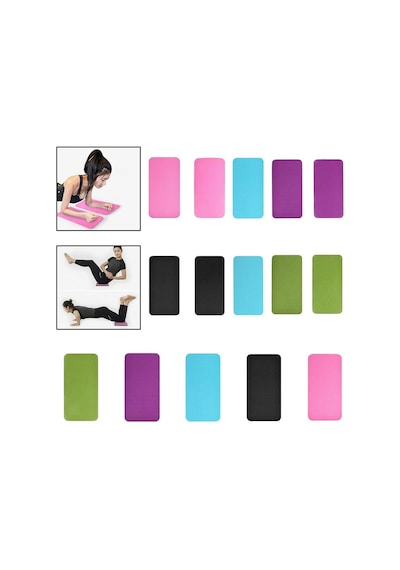 Yoga Diz Dirsek Destek Yastığı Kaymaz Mat 6 Mm Mor Genel