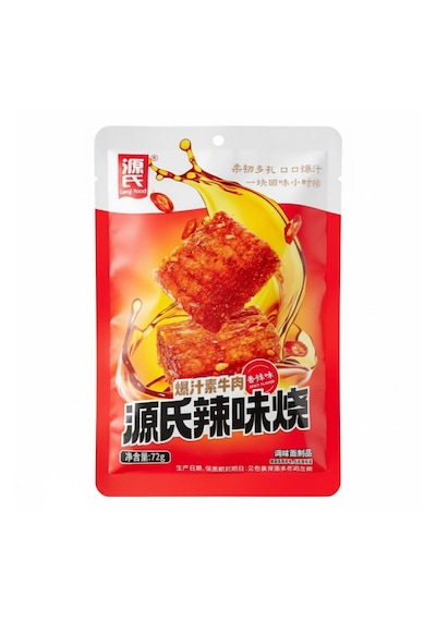 Genji Food Shredded Big Gluten Chunk Hot & Spicy Flavor 72g