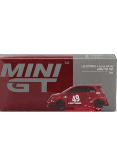 Mini Gt 1/64 Lb-works X Abas Works Abarth 595 Red