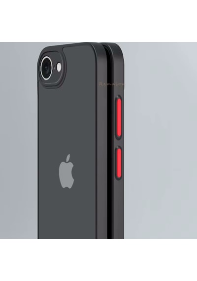 Apple Uyumlu iPhone 16e Kılıf Mat Parmak İzi Yapmaz Renkli Tuşlu Sert Silikon