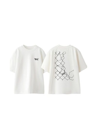 Thewert Prıson Break 12 Tasarım Sırt Baskılı Pamuk Beyaz Oversize T-shirt