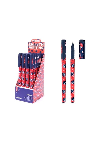 Maxx Jel Kalem Vinson Desenli 0.7 Mm Mavi 20 Li Paket