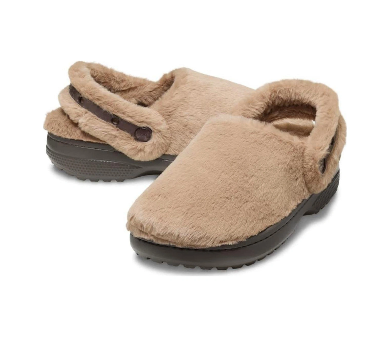 Crocs Classic Unfurgettable Clog Milk Chocolate Unisex Peluş Terlik-10854 Kahverengi