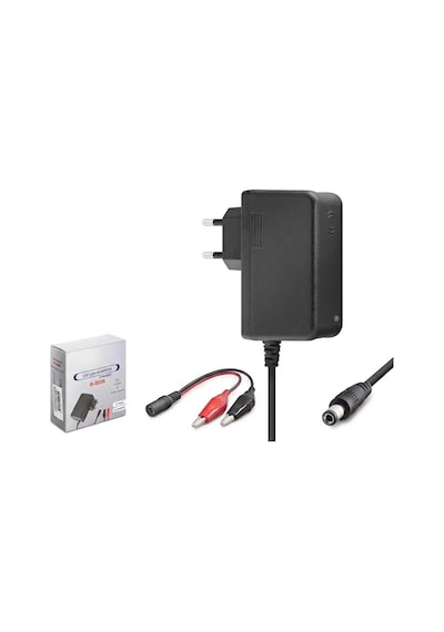 Akü Şarj Cihazı 12v 2.5a 30w Krokodil Uç Akü Şarj Adaptörü Çok Renkli