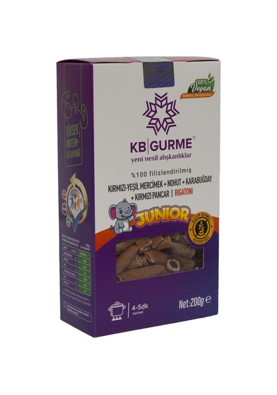 KB Gurme Glutensiz Bakliyat Unlarından Junior Rigatoni Makarna 200 G
