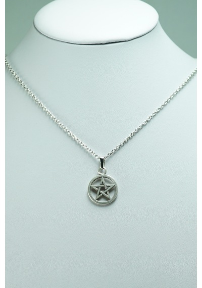 Orko Takı Pentagram Yıldız Kolye Gümüş