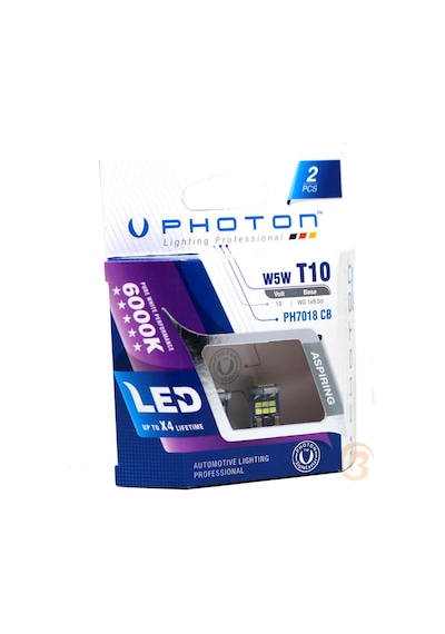 Ampul T10 W5w 12v 12 Led Aspiring Serie 2'li Blister Pht Ph7018 B2