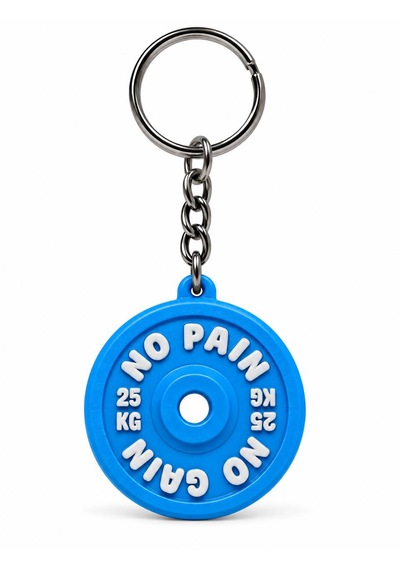 25kg Ağırlık Plakası Anahtarlık - No Paın No Gaın Mavi