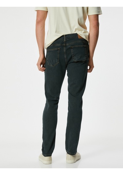 Koton Slim Fit Kot Pantolon - Brad Jean Petrol 4sam40240nd Petrol PETROL