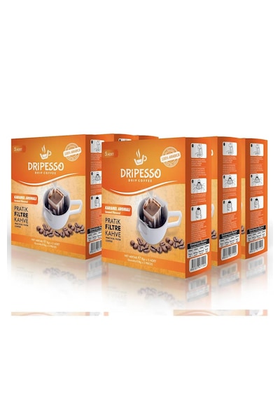 Dripesso Karamel Aromalı Pratik Filtre Kahve 30'lu Filtre Kağıdı