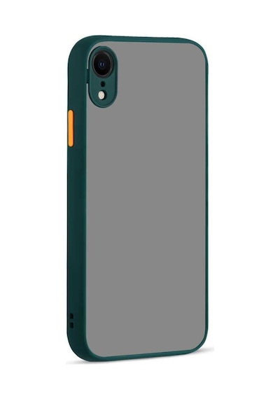 Apple Uyumlu iPhone XR 6.1 Kılıf Zore Hux Düğme Ve Kapak Zıt Renk Kılıf