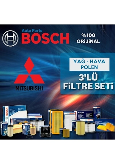 Mitsubishi Asx 1.6 Bosch  Filtre Bakım Seti 2010-2015 (495584674)