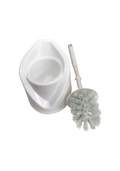 Plastik Klozet Wc Fırça Takımı Beyaz