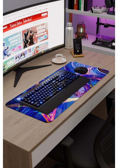 Mona Genshin Impact Anime Gacha V3 - 70x30 Xl Gaming Mouse Pad Fare Altlığı