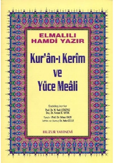 Kuranı Kerim Ve Yüce Meali Orta Boy Sarı