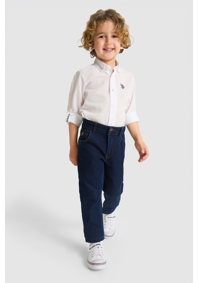U.s. Polo Assn. Erkek Çocuk Beyaz Gömlek Basic 50324683-vr013