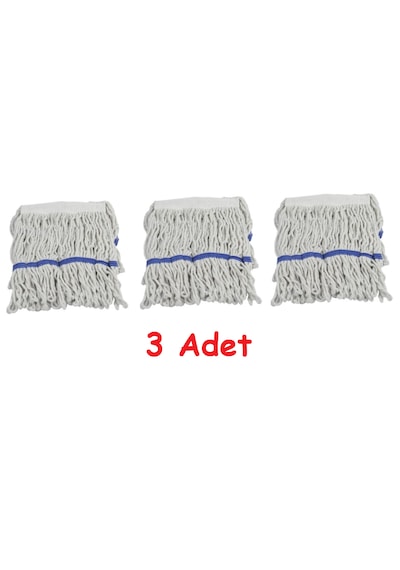 Geniş Islak Mop Yedek 30 Cm Karbeyaz 350 G. 3 Adet