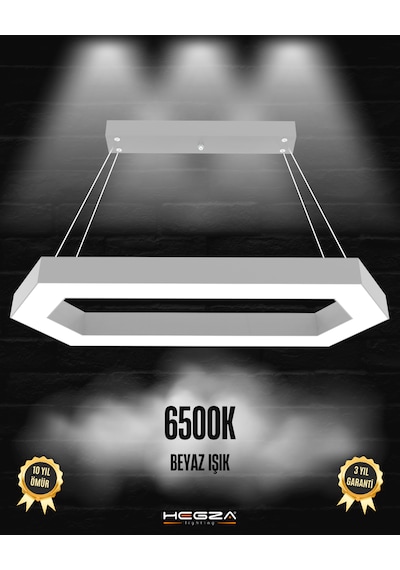 Joya Gri Kasa, Beyaz Işık Modern Sarkıt Led Avize GRİ RENK