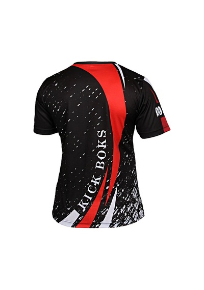 Dosmai Dijital Baskılı Kick Boks Bisiklet Yaka Spor T-shirt Kbt079