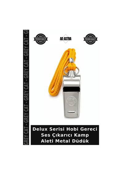 Delux Serisi Hobi Gereci Ses Çıkarıcı Kamp Aleti Metal Düdük